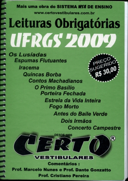 Leituras Obrigatórias Ufrgs 2009