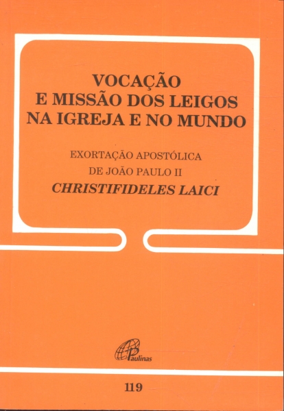 Vocação e Missão dos Leigos na Igreja e no Mundo