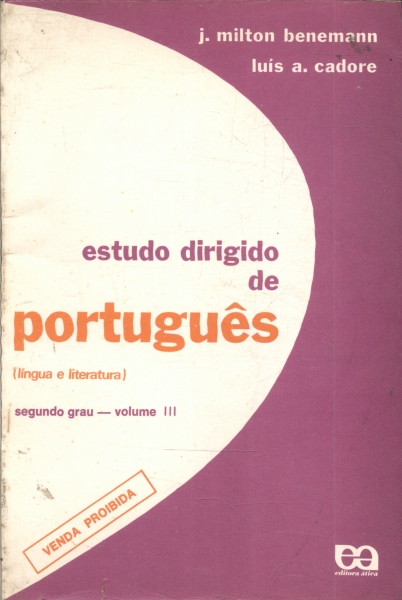Estudo Dirigido de Português Vol 3 (1976)