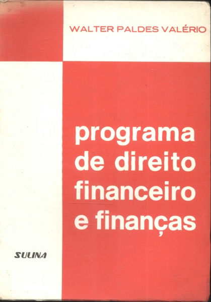 Programa de Direito Financeiro e Finanças