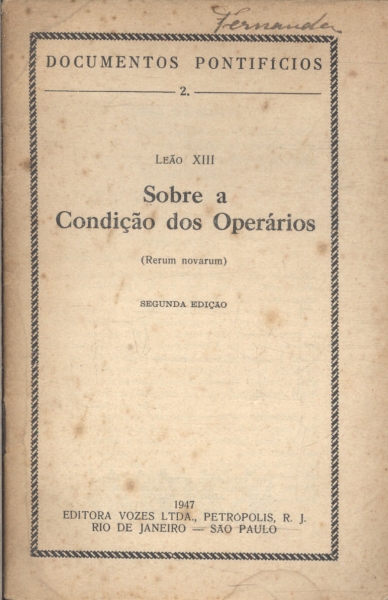 Sobre A Condição Dos Operários