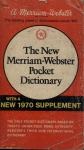 The New Merriam-webster Pocket Dictionary