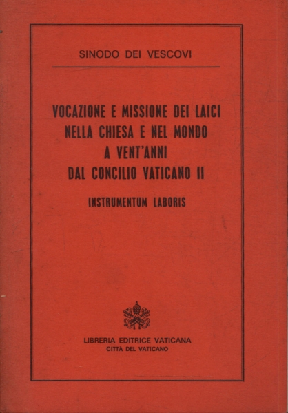 Vocazione E Missione Dei Laici Nella Chiesa E Nel Mondo A Ventanni Dal Concilio Vaticano Il