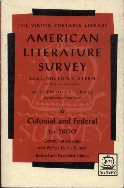 American Literature Survey: Colonial E Federal