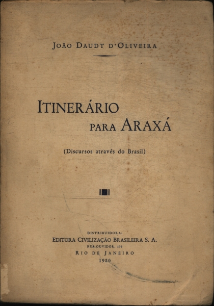 Itinerário Para Araxá