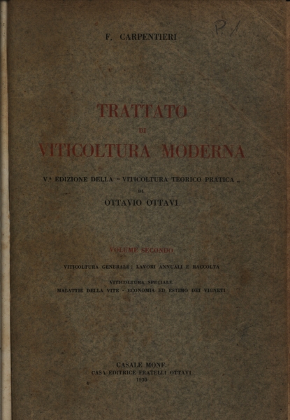 Trattato Di Viticoltura Moderna Vol. 2