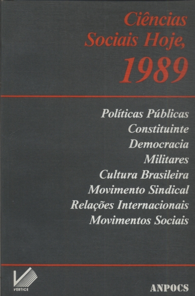 Ciências Sociais Hoje, 1989