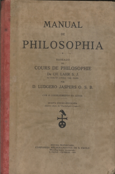 Manual De Philosophia - Cours de Philosophie de Ch. Lahr