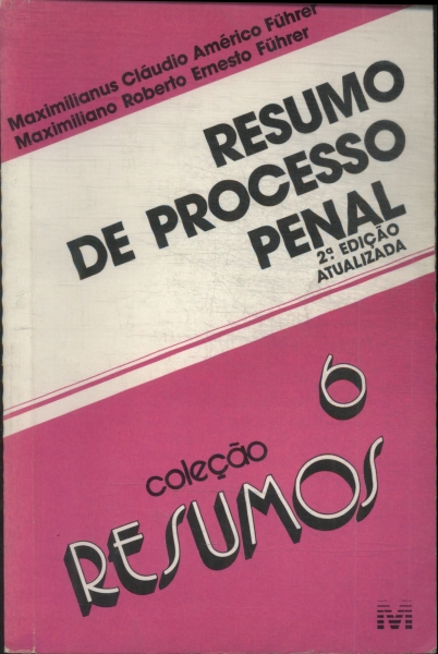Resumo De Processo Penal (1995)