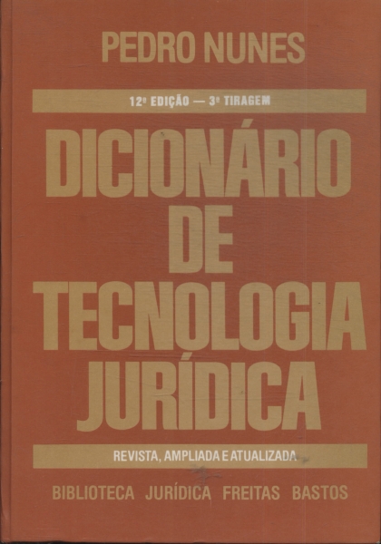Dicionário De Tecnologia Jurídica (1994)