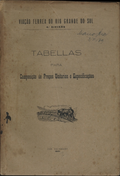 Tabellas Para Composição De Preços Unitarios E Especificações