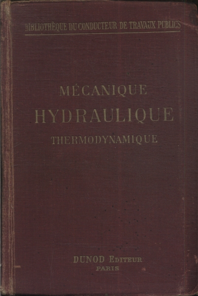 Mécanique Hydraulique Thermodynamique