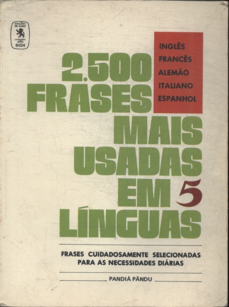 2.500 Frases Mais Usadas Em 5 Línguas