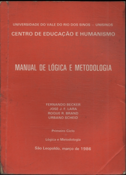 Manual De Lógica E Metodologia