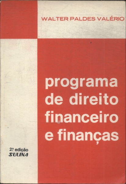 Programa De Direito Financeiro E Finanças