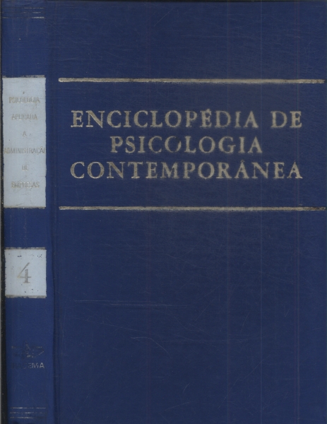 Enciclopédia Da Psicologia Contemporânea Vol.4