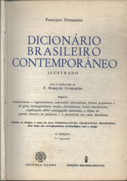 Dicionário Brasileiro Contemporâneo A - F