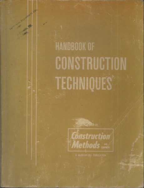 Handbook Of Construction Techniques