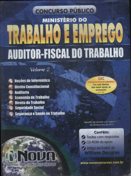 Ministério Do Trabalho E Emprego Vol 2 (2013 - Não Inclui Cd)