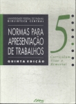 Normas Para Apresentação De Trabalhos: Curriculum Vitae E Memorial Vol 5