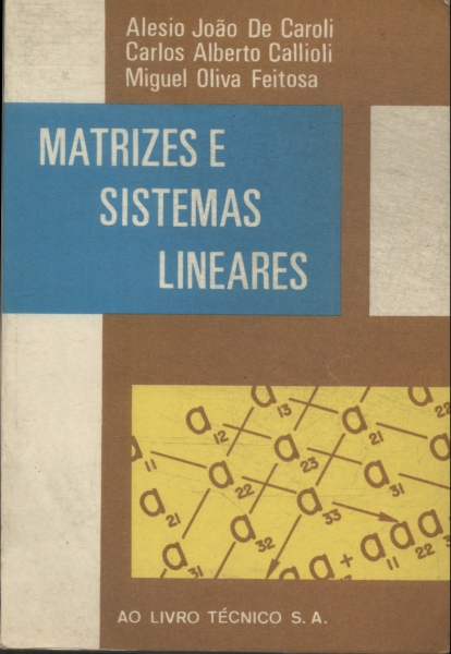Matrizes E Sistemas Lineares