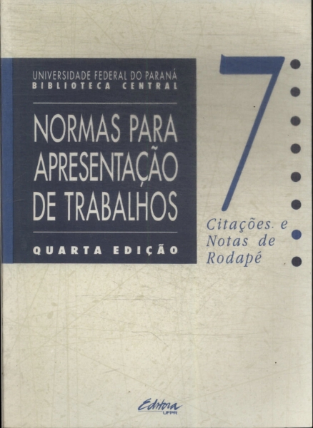 Normas Para Apresentação De Trabalhos Vol 7