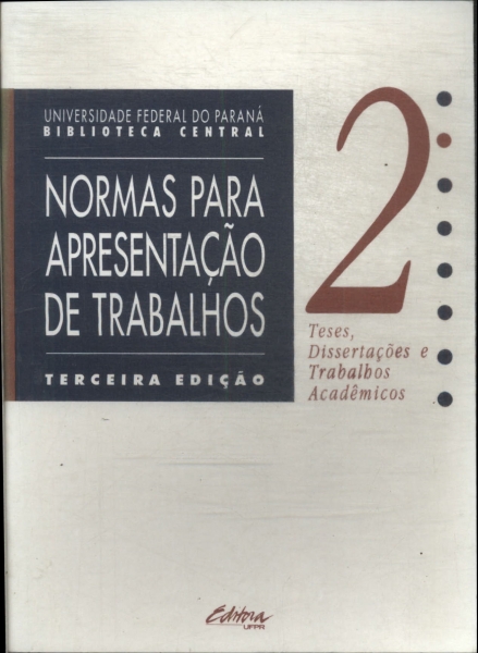 Normas Para Apresentação De Trabalhos Vol 2