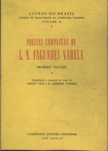 Poesia Completa De L. N. Fagundes Varela Vol 1