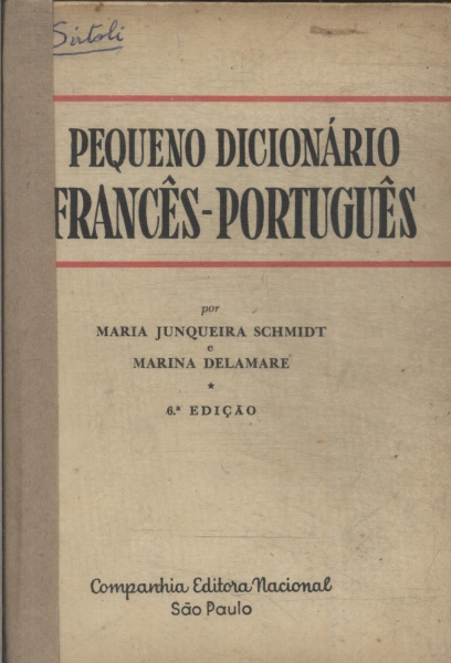Pequeno Dicionário Francês-português