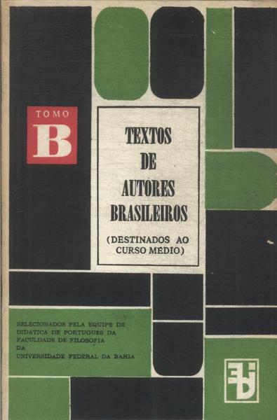 Textos De Autores Brasileiros Tomo B