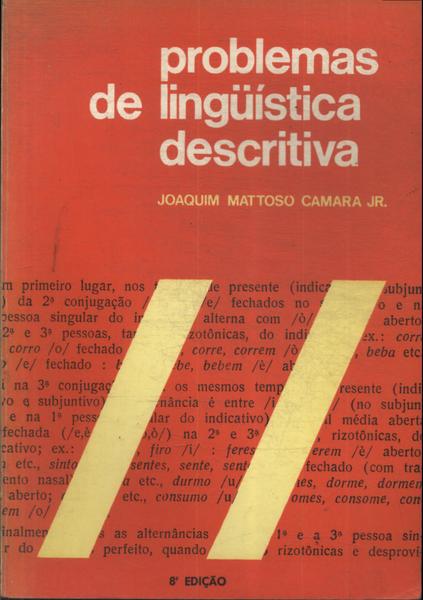 Problemas De Linguística Descritiva