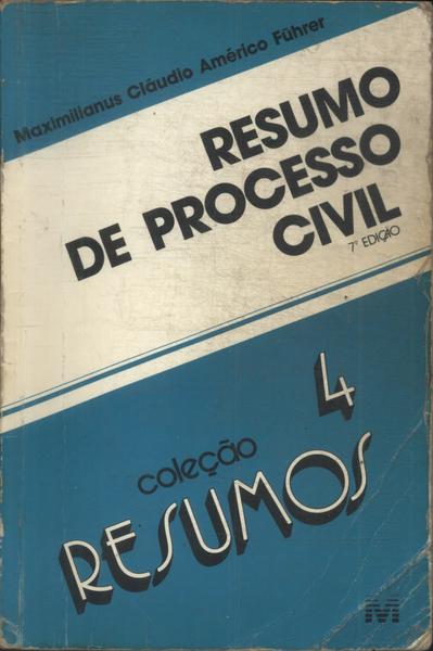 Resumo De Processo Civil