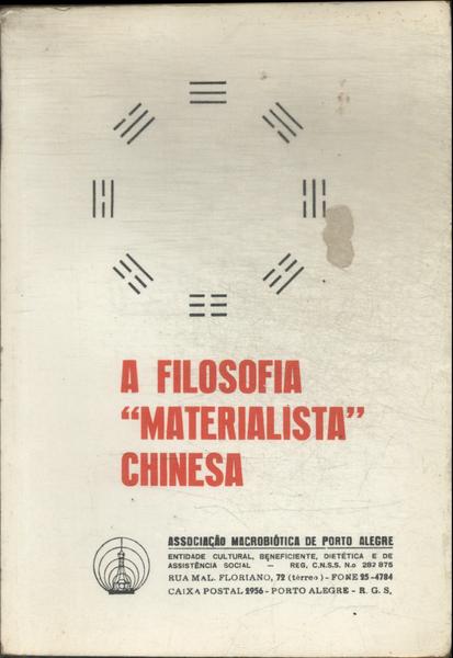 Coletânea Sobre A Filosofia Materialista Chinesa