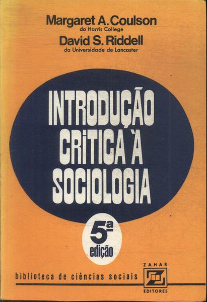 Introdução Crítica À Sociologia