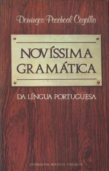 novissima gramatica da lingua portuguesa domingos paschoal