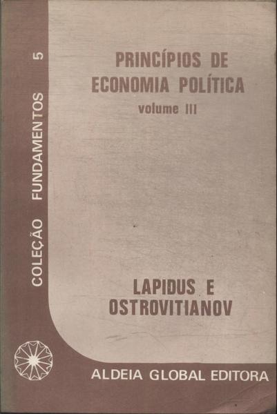 Princípios De Economia Política Vol 3
