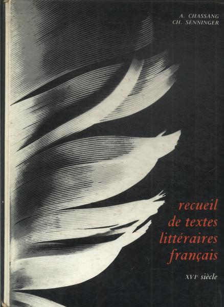 Recueil De Textes Littéraires Français