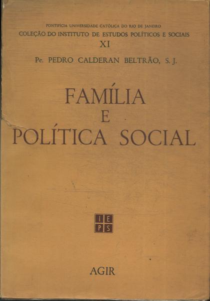 Família E Política Social