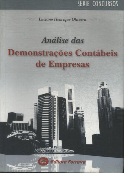 Análise Das Demonstrações Contábeis De Empresas