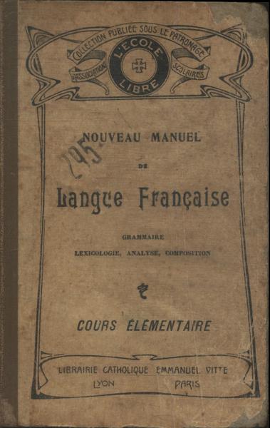 Nouveau Manuel De Langue Française