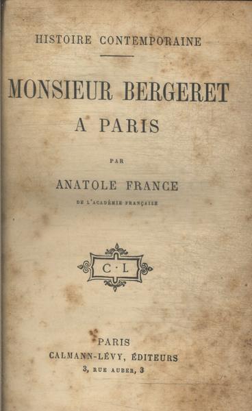 Monsieur Bergeret A Paris