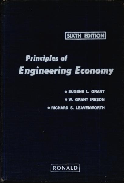 Principles Of Engineering Economy