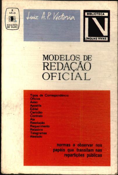 Modelos De Redação Oficial