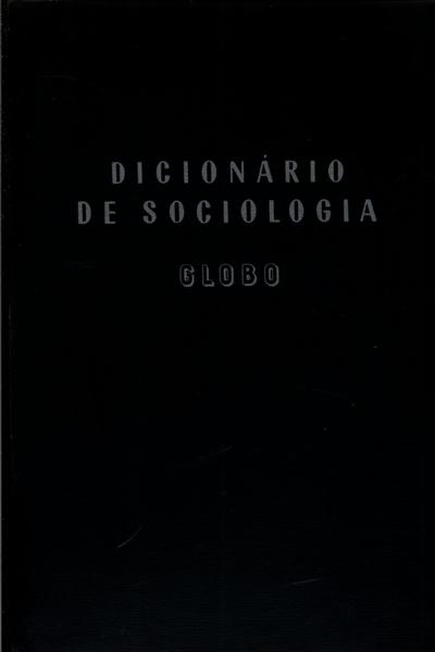 Dicionário De Sociologia Globo
