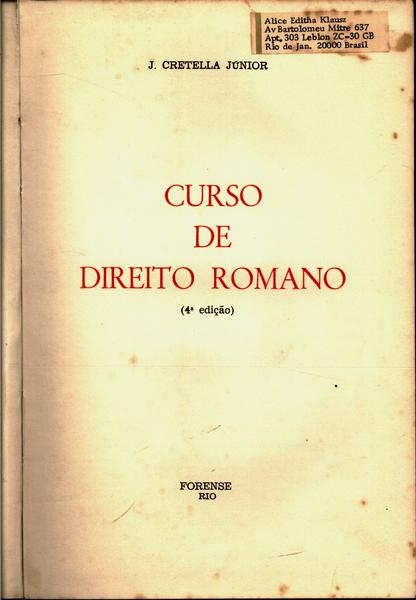jose cretella junior direito romano