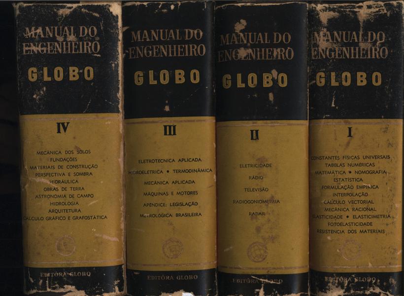 Manual Do Engenheiro Globo (4 Volumes)