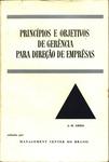 Príncipios E Objetivos De Gerência Para Direção De Empresas