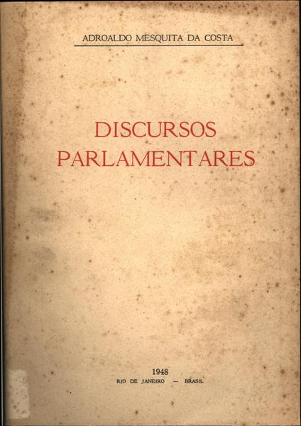 Discursos Parlamentares