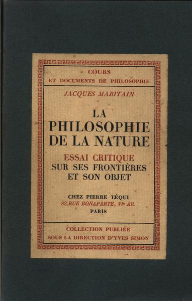 La Philosophie De La Nature