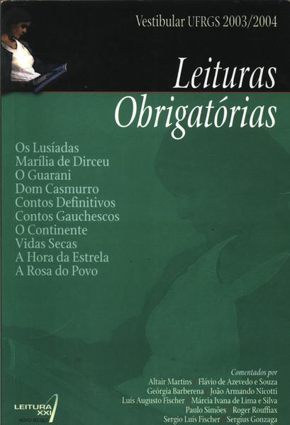 Leituras Obrigatórias Vestibular Ufrgs 2003-2004